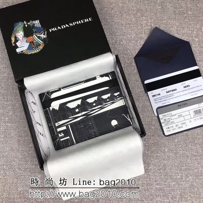 PRADA普拉達 官網同步 2018最新漫畫印象系列 男士卡片夾 2MC149 DD1440